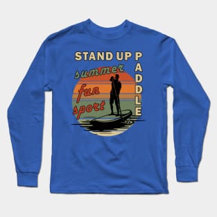 Stand Up Paddle Sup Summer Fun Sport Long Sleeve T-Shirt